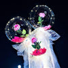 LED Luminous Balloon Rose Bouquet Transparent