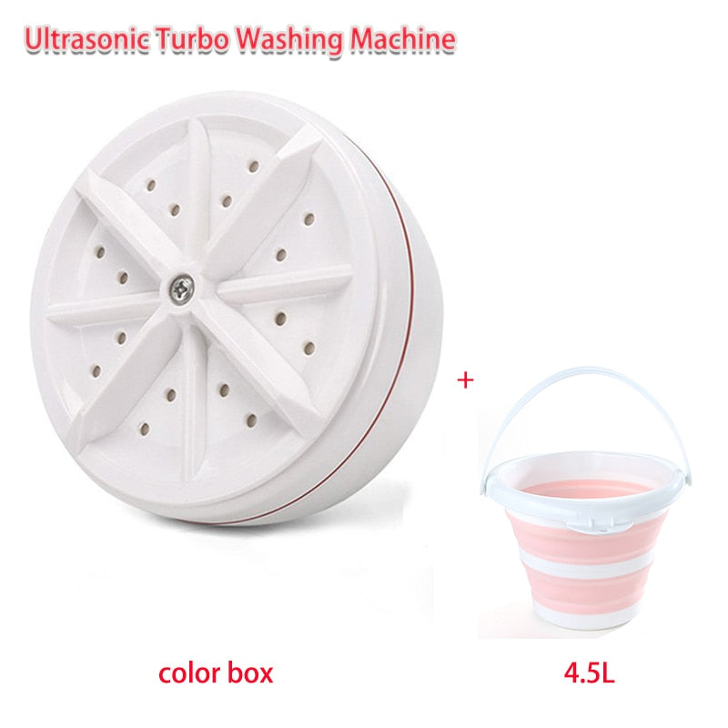 Ultrasonic Turbo Washing Machine Laundry Portable Travel Washer Air Bubble And Rotating Mini Washing Machine Mini Washing