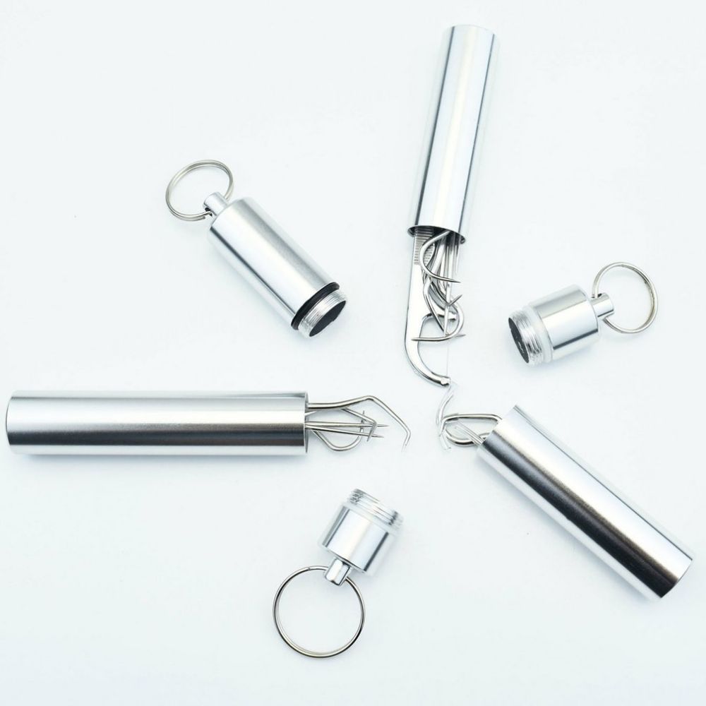 Clean Pick™ - 7 Piece Stainless Steel Toothpick Set