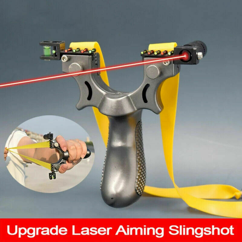 High-Power Laser Aiming Slingshot