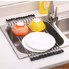 Foldable Dish Rack Drainer Over Sink Organizer